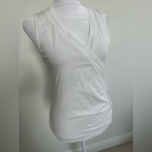 LILLA/P Sleeveless White Top, Size S